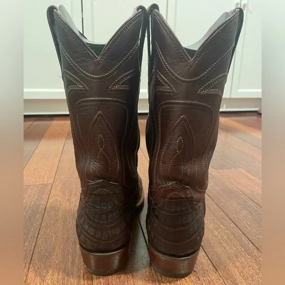 Tecovas Dillon Cowboy Boot - Mahogany Caiman